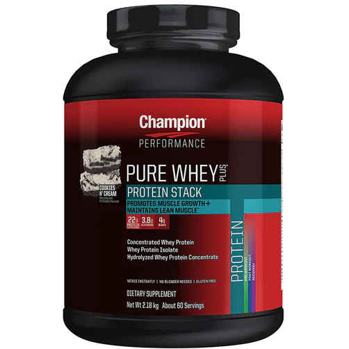 CHAMPION PERFORMANCE PURE WHEY PLUS PROTEIN STACK 4.8LBS