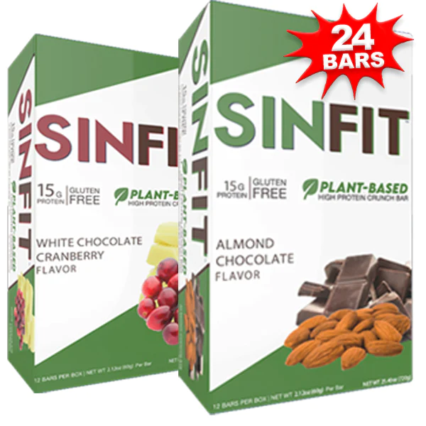 SINFIT PLANT-BASED HIGH PROTEIN CRUNCH BARS